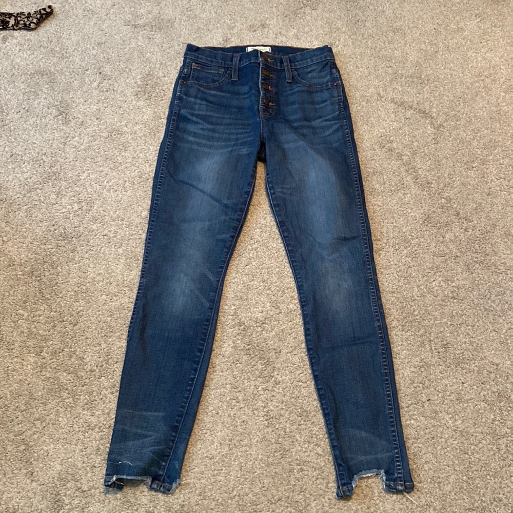 Madewell button up high rise skinny‎ jeans size 26